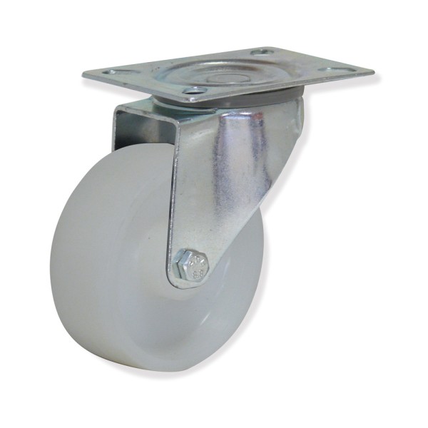 MPG4 150 NYR4 - Soporte giratorio, Sujeción por pletina, Rueda Nylon