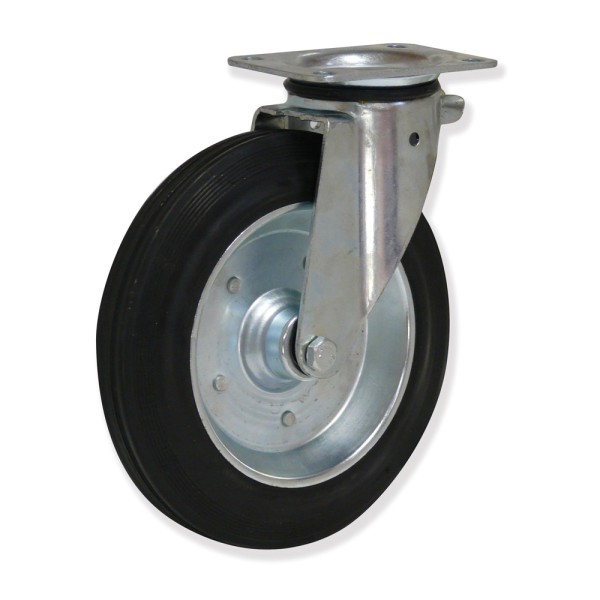 MPG5 250 EGR5 - Soporte giratorio, Sujeción por pletina, Rueda Estampado - Goma