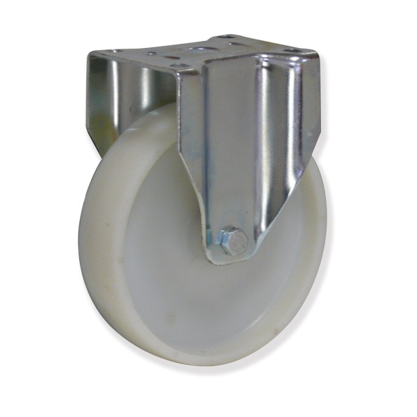 KPF5 150 NYL6 - Soporte fijo, Sujeción por pletina, Rueda Nylon
