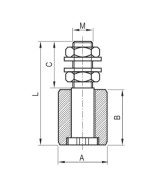 RODILLO GUIA NYLON d35X40