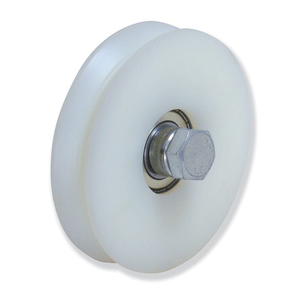 Ruedas 2 cojinetes Canal V - Nylon