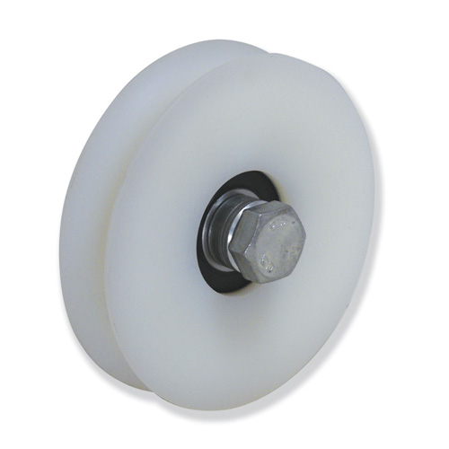 Ruedas 1 cojinete - Canal U. Nylon