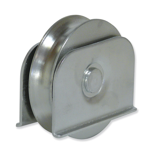 Ruedas con soporte soldar Canal U - Zincadas