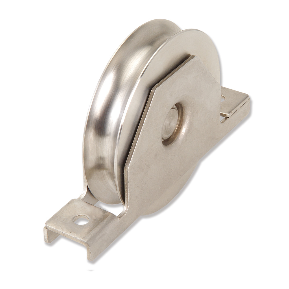 Ruedas con soporte encastar Canal U - Zincadas