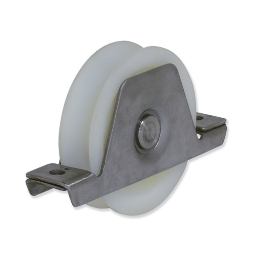 Ruedas poliamida con soporte encastar - Canal U. INOX