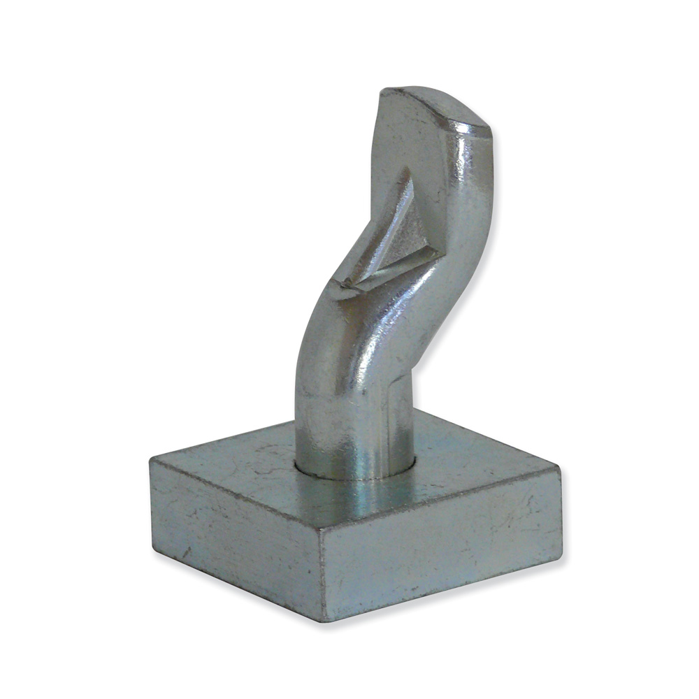 Pivote + placa con base - Zincado