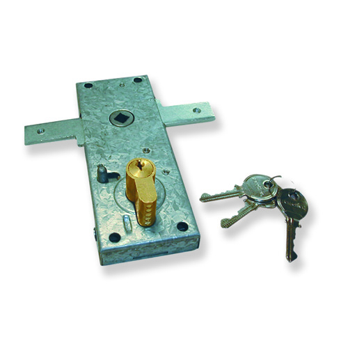 Cerradura para puerta basculante - Galvanizada